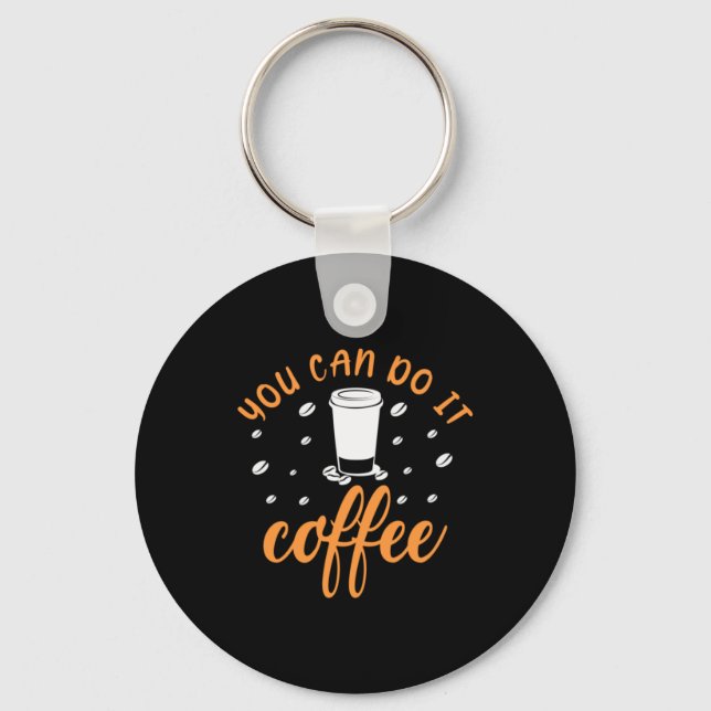 Kaffee-Kunst, die man machen kann Schlüsselanhänger (Vorderseite)