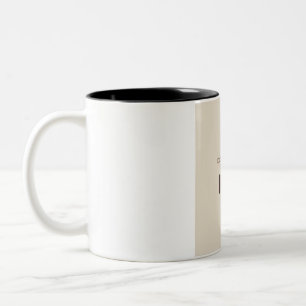 Kaffee Lässt Ideen Wirklichkeit Werden Motivierend Zweifarbige Tasse