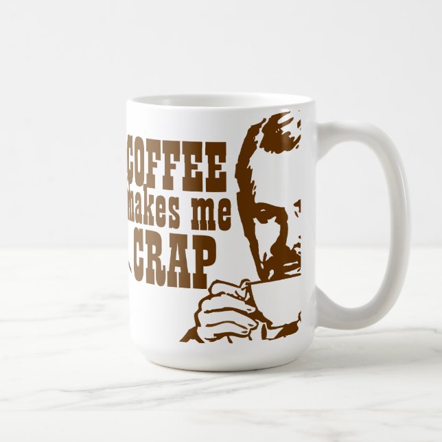 Kaffee lässt mich KOTZEN! Kaffeetasse (Rechts)