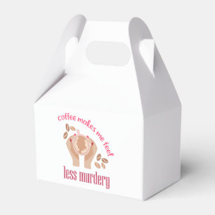 Kaffee lässt mich weniger mörderisch und lustig er geschenkschachtel