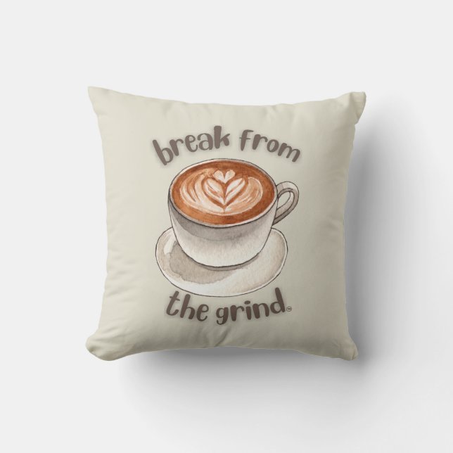 Kaffee Latte BFTG Kissen (Vorderseite)