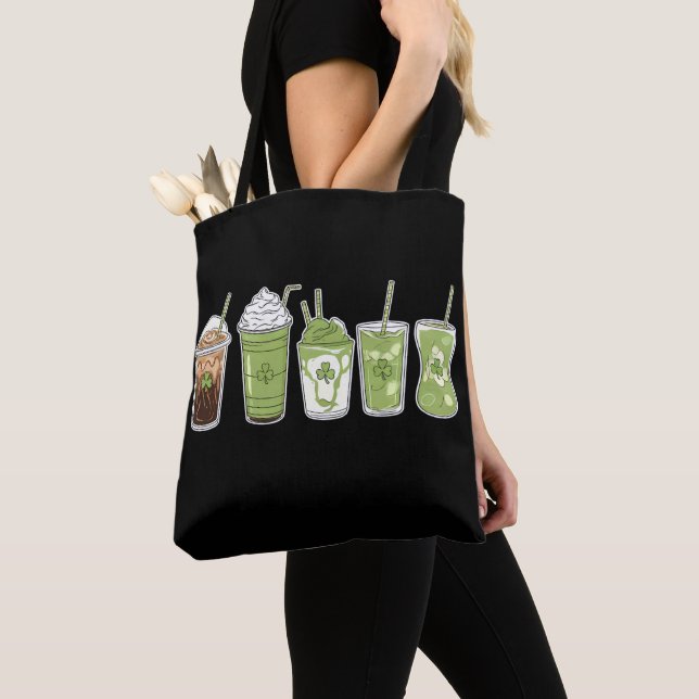 Kaffee Latte Green Niedlich Irish St Patrick's Day Tasche (Von Nahem)