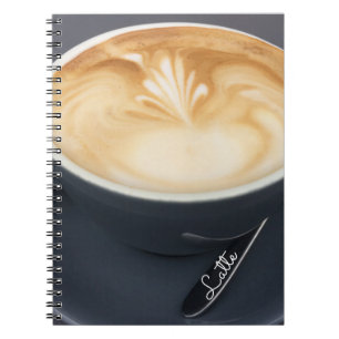 Kaffee-Latte-Notizbuch Notizblock