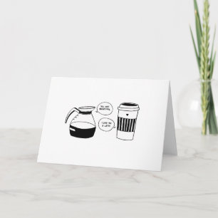 Kaffee Latte Valentine's Liebe Feiertagskarte