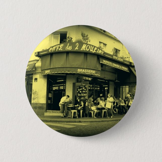 Kaffee Le Deux Moulain Button (Vorderseite)