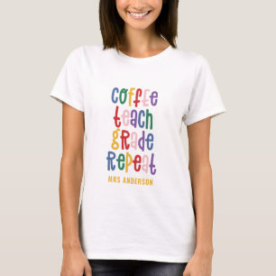 Kaffee, Lehre, Klasse, Wiederholungstatiklehrer T-Shirt