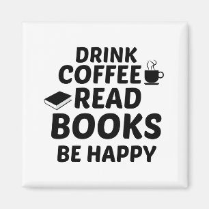 KAFFEE-LESBÜCHER SIND GLÜCKLICH. MAGNET
