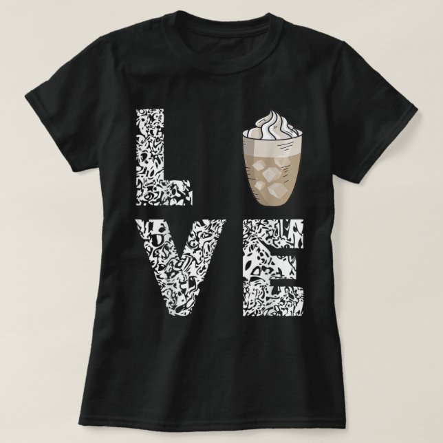 Kaffee Liebe Iccited Kaffeemaschine Milch Cappucci T-Shirt (Design vorne)