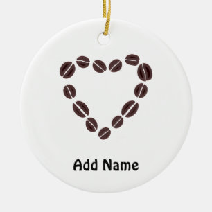 Kaffee Liebe Kaffeeban Herz Keramik Ornament