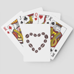 Kaffee Liebe Kaffeeban Herz Spielkarten