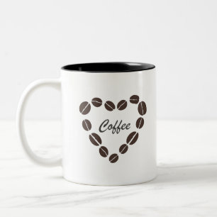 Kaffee Liebe Kaffeeban Herz Zweifarbige Tasse