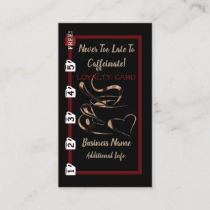Kaffee-Liebe-Loyalitäts-Karte 2 Treuekarte