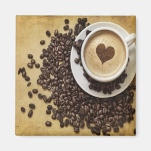 Kaffee-Liebe Magnet