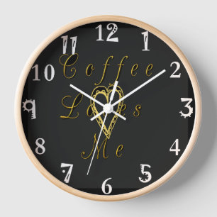 Kaffee Lieben I Liebe Kaffee Wanduhr