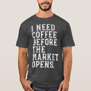 Kaffee-Liebhaber-Börsen-Futures-Options-Geschenk T-Shirt
