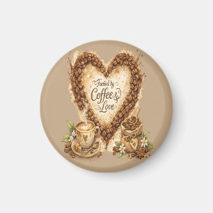 Kaffee Liebhaber Cozy Vintage Magnet