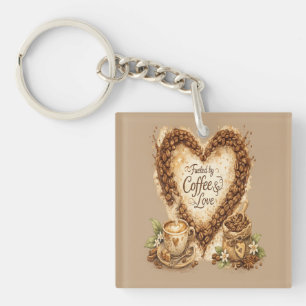 Kaffee Liebhaber Cozy Vintage Schlüsselanhänger