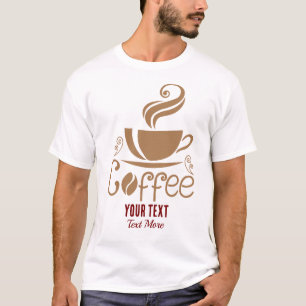Kaffee-Liebhaber-Design – Minimales Kaffee-Tassen- T-Shirt