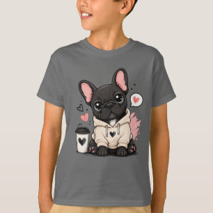 Kaffee-Liebhaber-Design, süßes Hundegeschenk T-Shirt