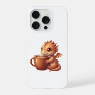 Kaffee Liebhaber Drache iPhone 15 Pro Hülle