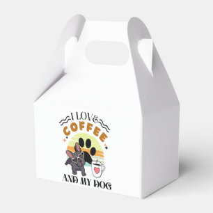 Kaffee Liebhaber - Ich liebe Kaffee und meinen Hun Geschenkschachtel