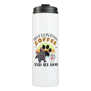 Kaffee Liebhaber - Ich liebe Kaffee und meinen Hun Thermosbecher