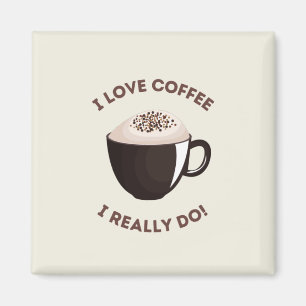 Kaffee Liebhaber jeden Tag Magnet