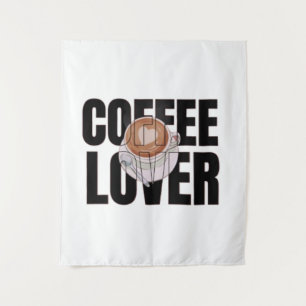 Kaffee Liebhaber – Kaffee Süchtiger Morgen Koffein Wandteppich