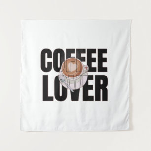 Kaffee Liebhaber – Kaffee Süchtiger Morgen Koffein Wandteppich