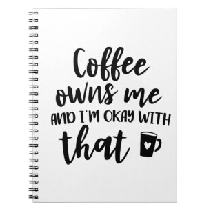 Kaffee Liebhaber Koffein Süchtiger Kaffee Besitzt Notizblock