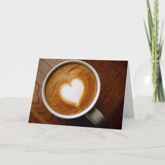 Kaffee-Liebhaber-kundengerechte Feiertagskarte (Vorderseite)