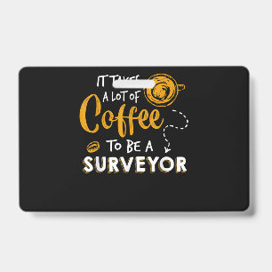 Kaffee Liebhaber Lustiger Vermessungsingenieur Bau Ausweis