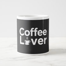 Kaffee-Liebhaber mit fetter Typografie Tasse - min