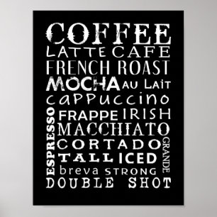 Kaffee-Liebhaber-Plakat Poster