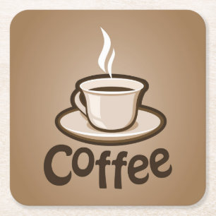 Kaffee Liebhaber Rechteckiger Pappuntersetzer