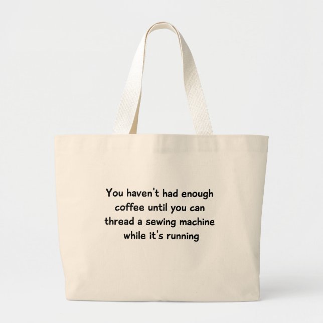 Kaffee-Liebhaber-Taschen-Tasche Jumbo Stoffbeutel (Vorne)