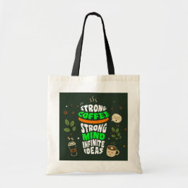 Kaffee-Liebhaber-Typografie-Canvas-Tasche Tragetasche