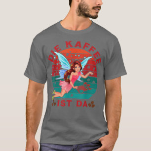 Kaffee-Liebhaber und märchenhaftes Wortspiel, dass T-Shirt