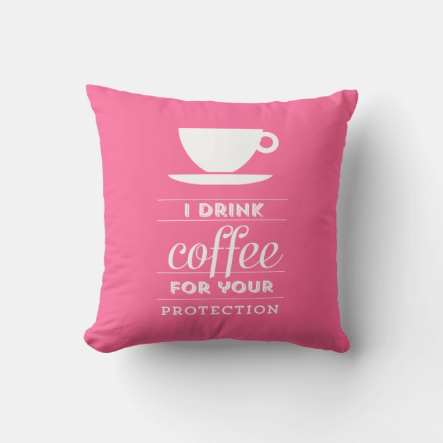 Kaffee-Liebhaber-Wurfs-Kissen Kissen (Vorderseite)