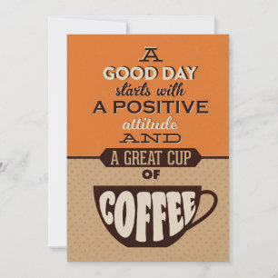 Kaffee Lover a Good Day beginnt mit einem guten Ka Dankeskarte