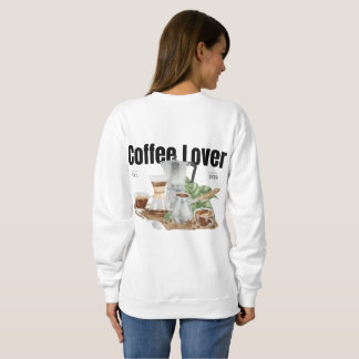 Kaffee Lover Ästhetische Minimalistisch trendy Wom Sweatshirt