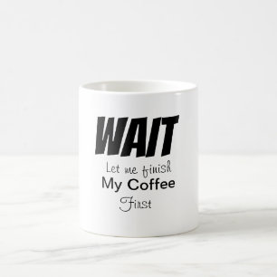 KAFFEE LOVER Black & White Trendy Kaffeetasse