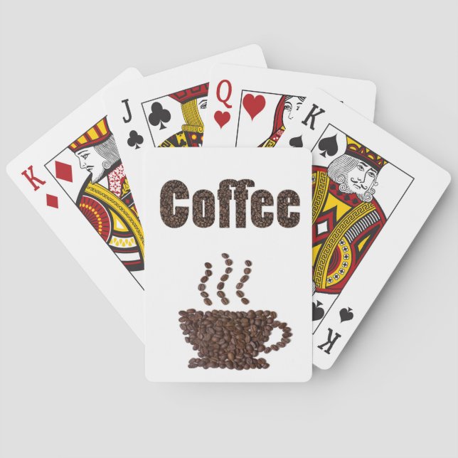 Kaffee Lover Cup Coffee Art Spielkarten (Rückseite)