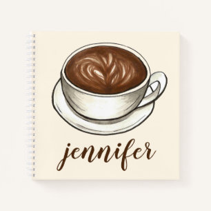 Kaffee Lover Cup Latan Brown Personalisiertes Gesc Notizbuch