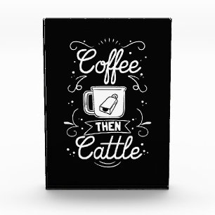 Kaffee Lover dann Kuchen Fotoblock
