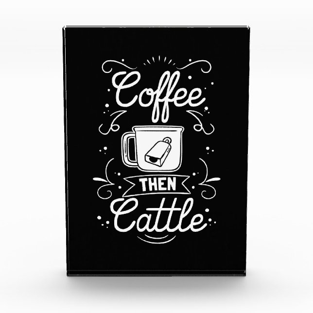 Kaffee Lover dann Kuchen Fotoblock (Vorderseite)