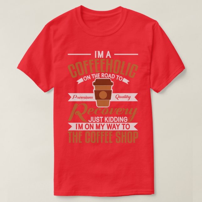 Kaffee Lover Drink Kaffee Break Coffee Shop T-Shirt (Design vorne)