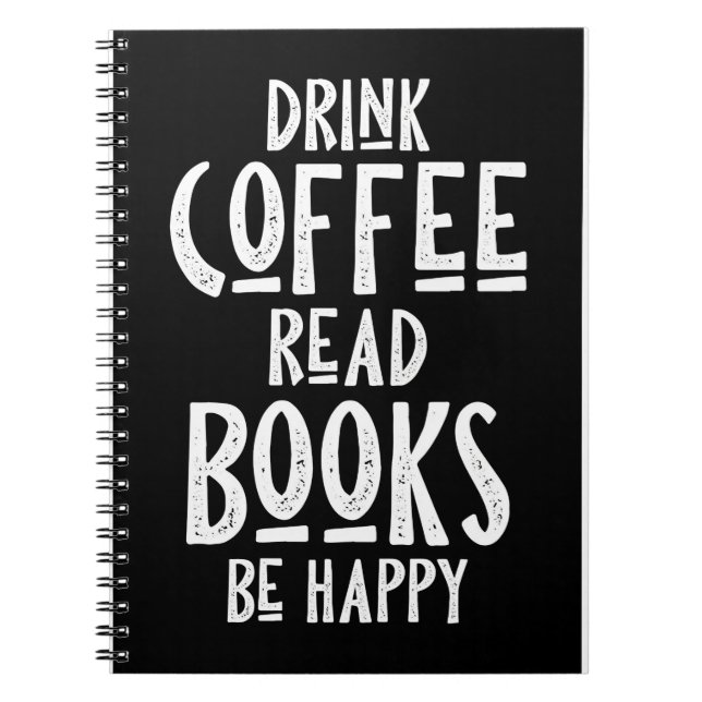 Kaffee Lover Drink Kaffee Bücher lesen glücklich s (Vorderseite)