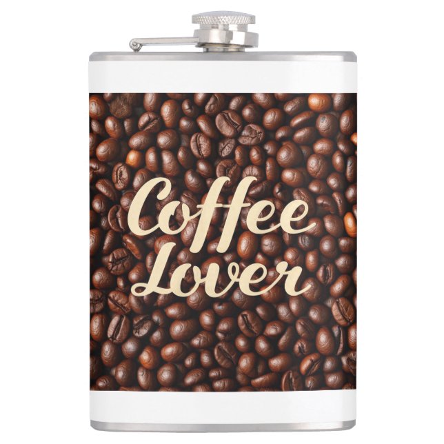 Kaffee Lover Flachmann (Vorderseite)
