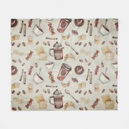 Kaffee Lover Fleecedecke